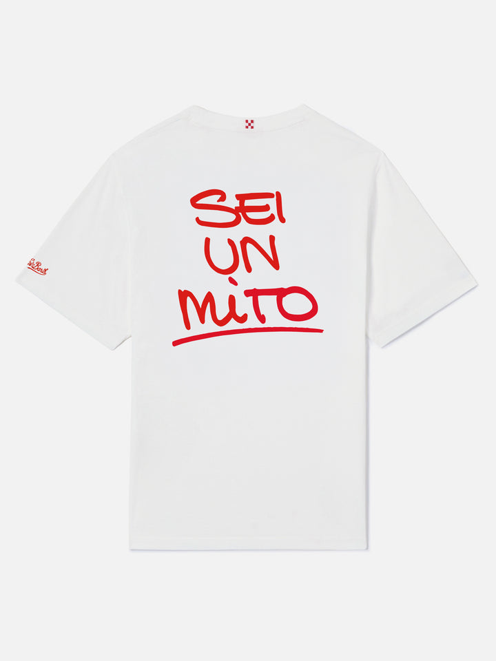 Camiseta blanca portland con gráfico Sei un mito | Special Edition 