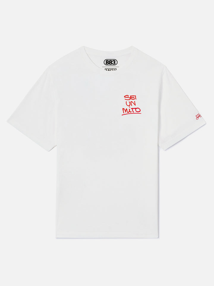 Camiseta blanca portland con gráfico Sei un mito | Special Edition 