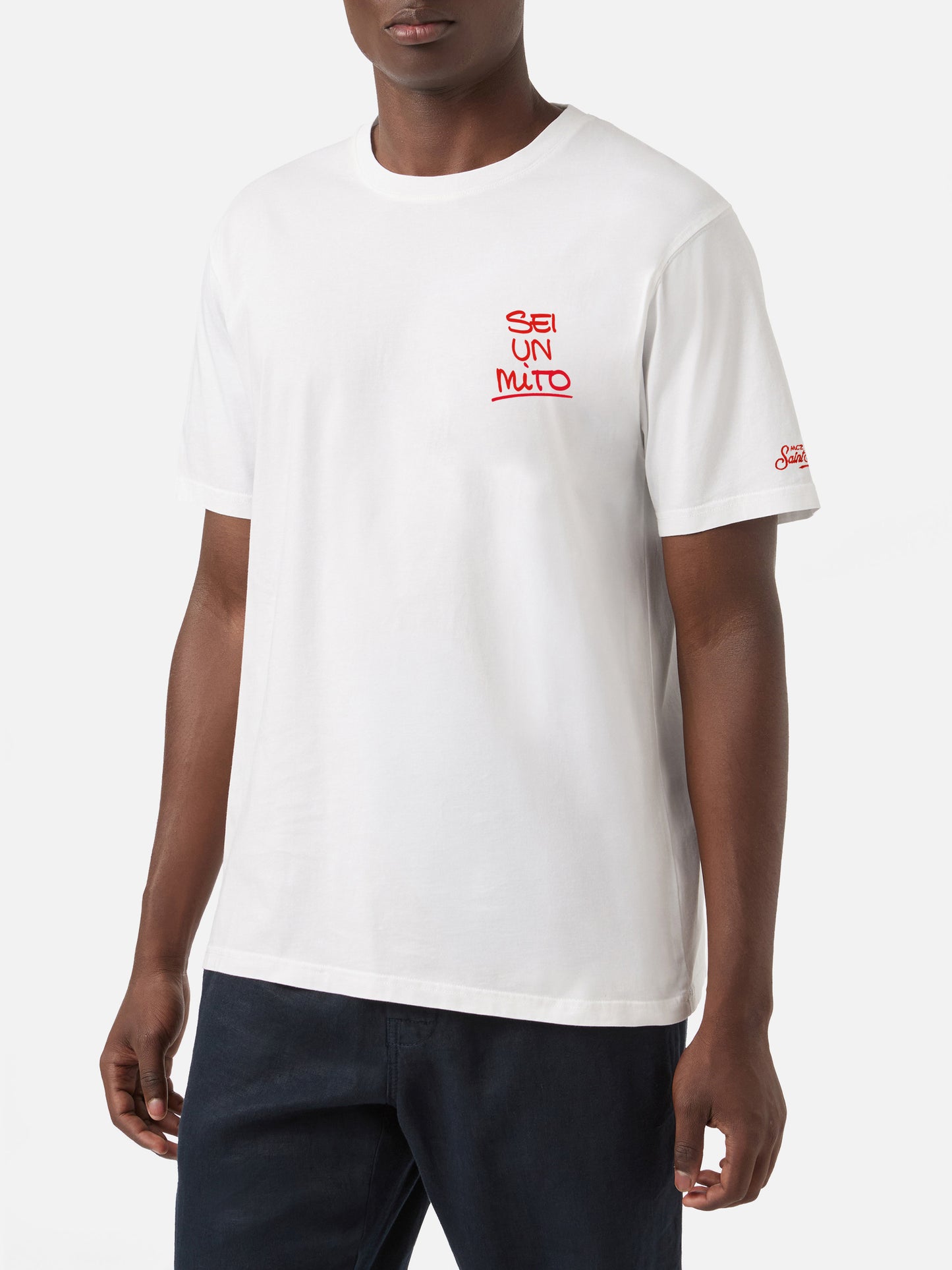 Camiseta blanca portland con gráfico Sei un mito | Special Edition 