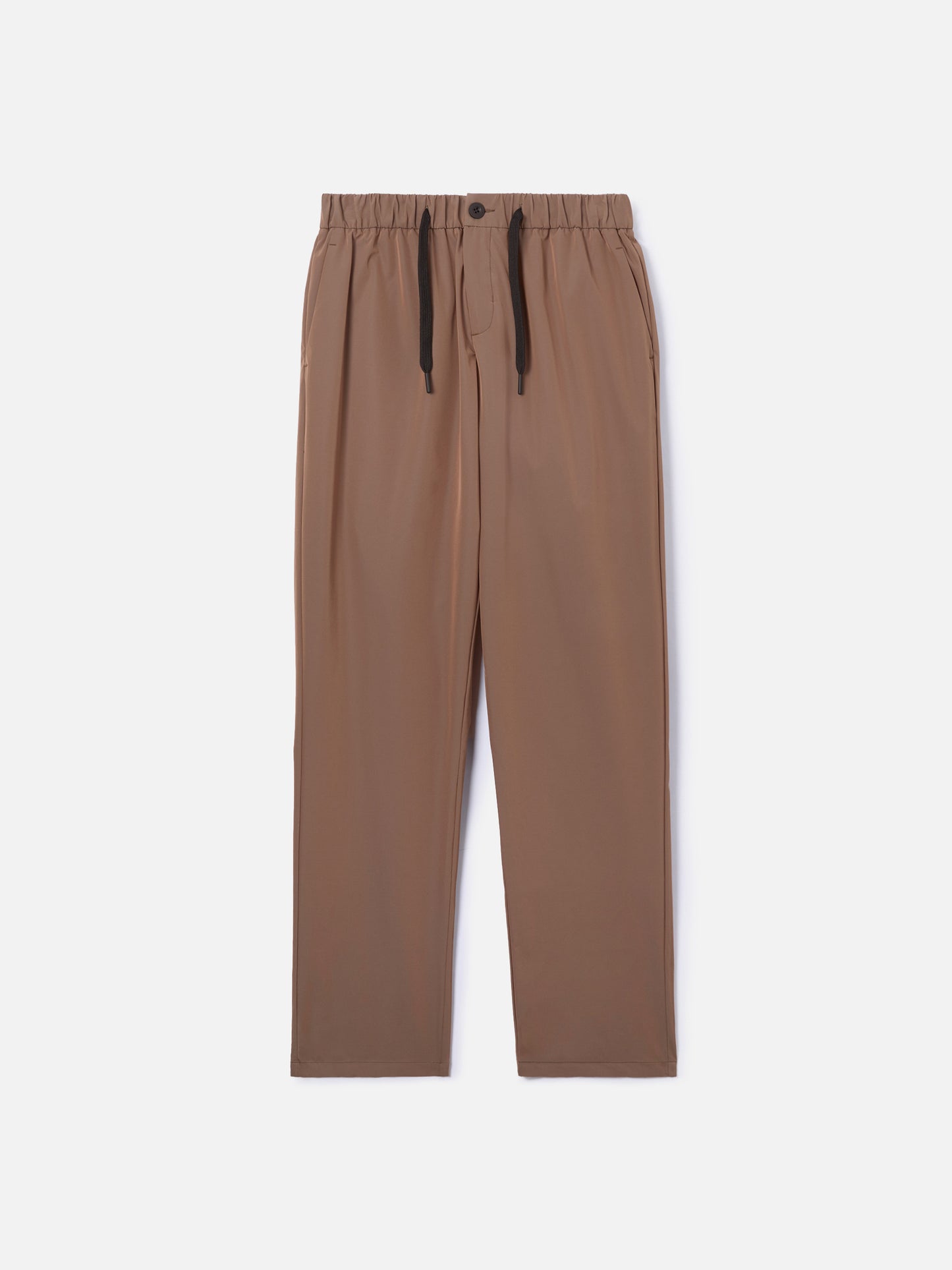 Pantaloni Porter in tessuto tecnico Solaro khaki tinta unita