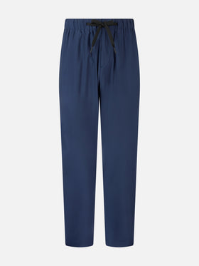Man navy blue casual pants Porter - MC2 Saint Barth