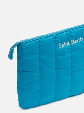 Turquoise quilted Puffer Pochette - MC2 Saint Barth