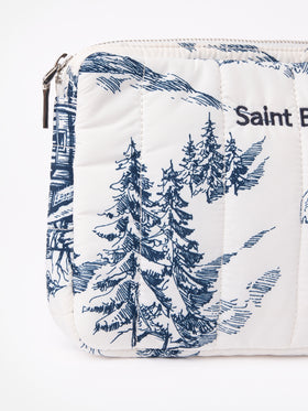 Puffer table case with toile de jouy print - MC2 Saint Barth