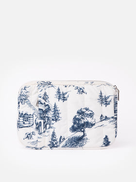 Puffer table case with toile de jouy print - MC2 Saint Barth
