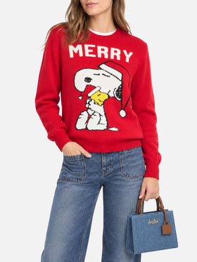 Maglione New Queen con stampa Snoopy rosso | Special Edition