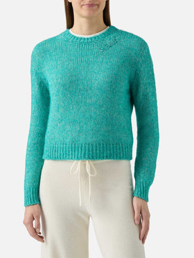 Neues Queen Crop Soft-Curl-Neck-Halsband mit St. Barth-Stickerei