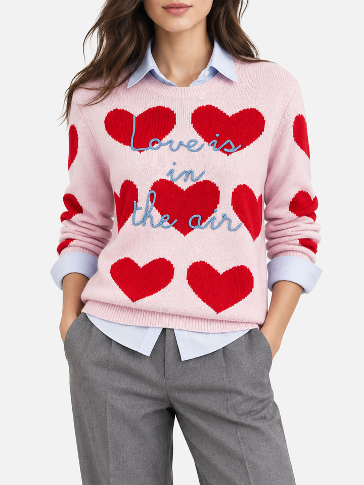 Nouveau pull Queen en jacquard cœur avec broderie 