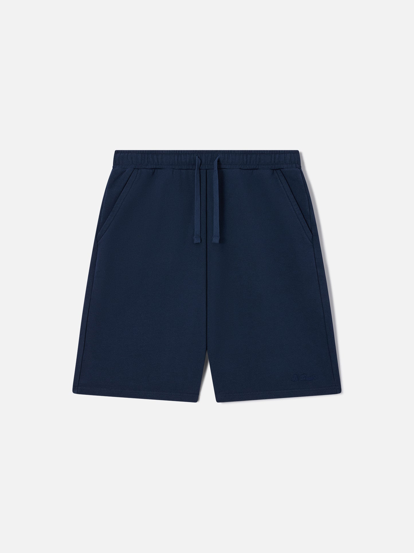 Short de survêtement Bermuda Randle en molleton de coton bleu marine 