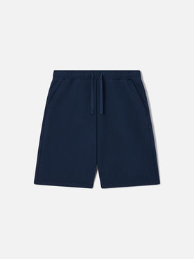 Short de survêtement Bermuda Randle en molleton de coton bleu marine 