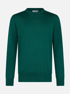 Man Regent british green merino wool sweater - MC2 Saint Barth