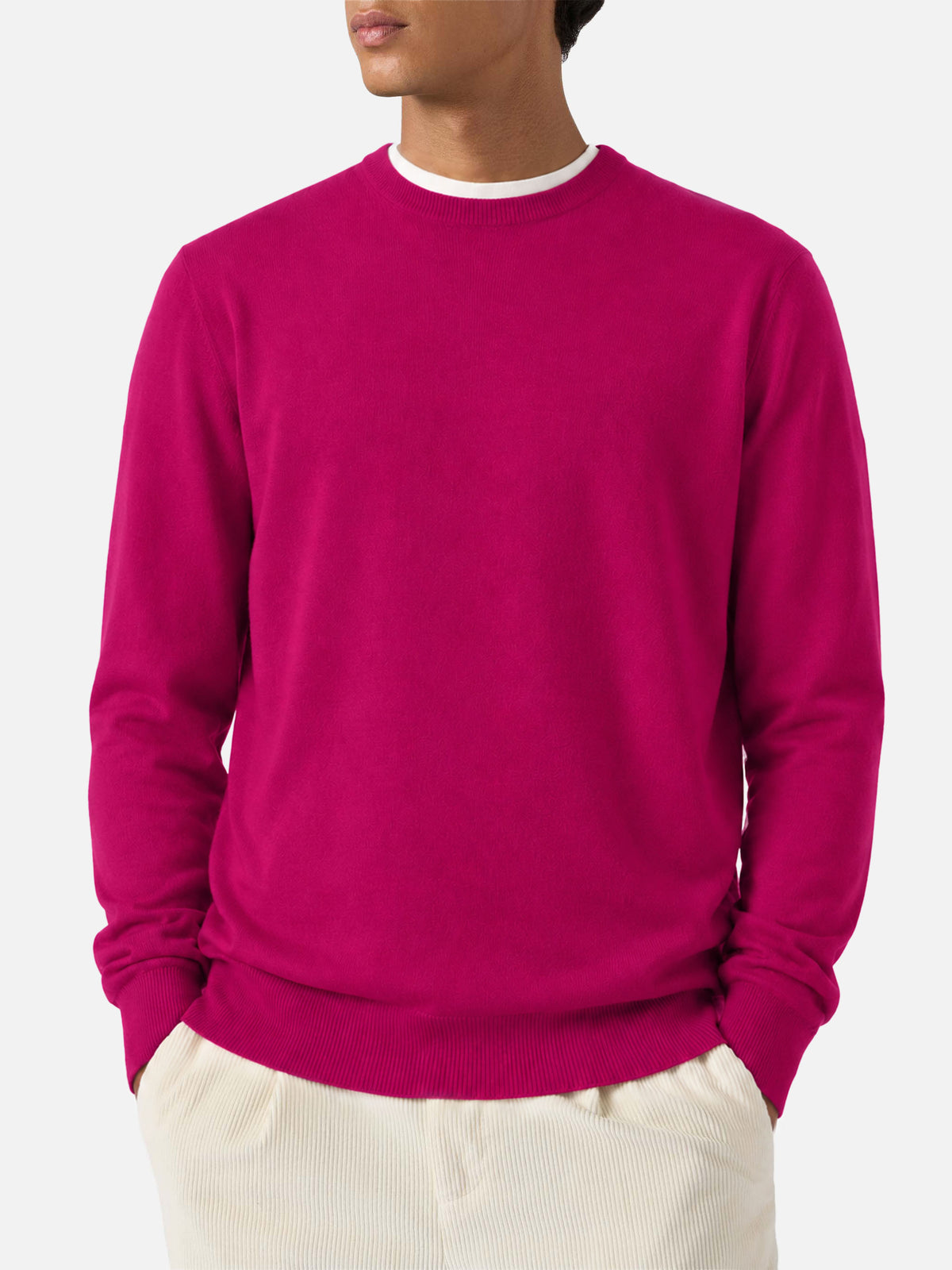Peony Regent Light merino wool crewneck sweater