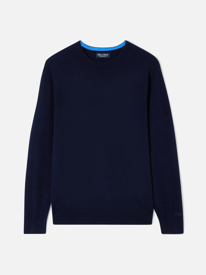 Navy blue Regent cashmere crewneck