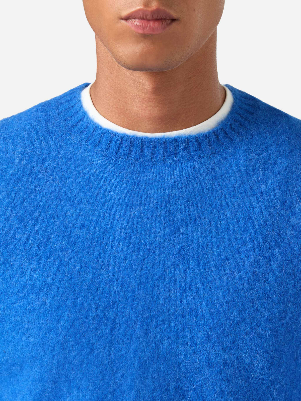 Blue Regent alpaca blend crewneck