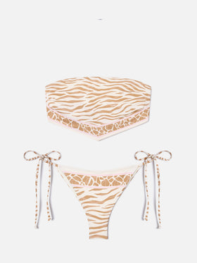 Rio Marielle beige animal print bikini