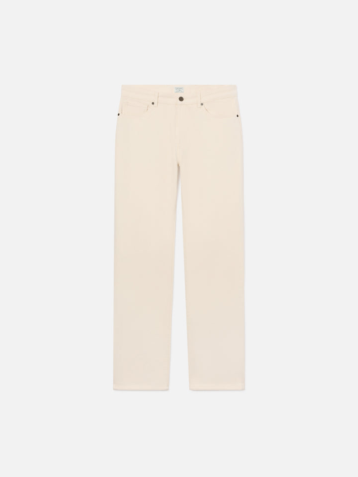 Pantalon beige Riverdale en coton à cinq poches 