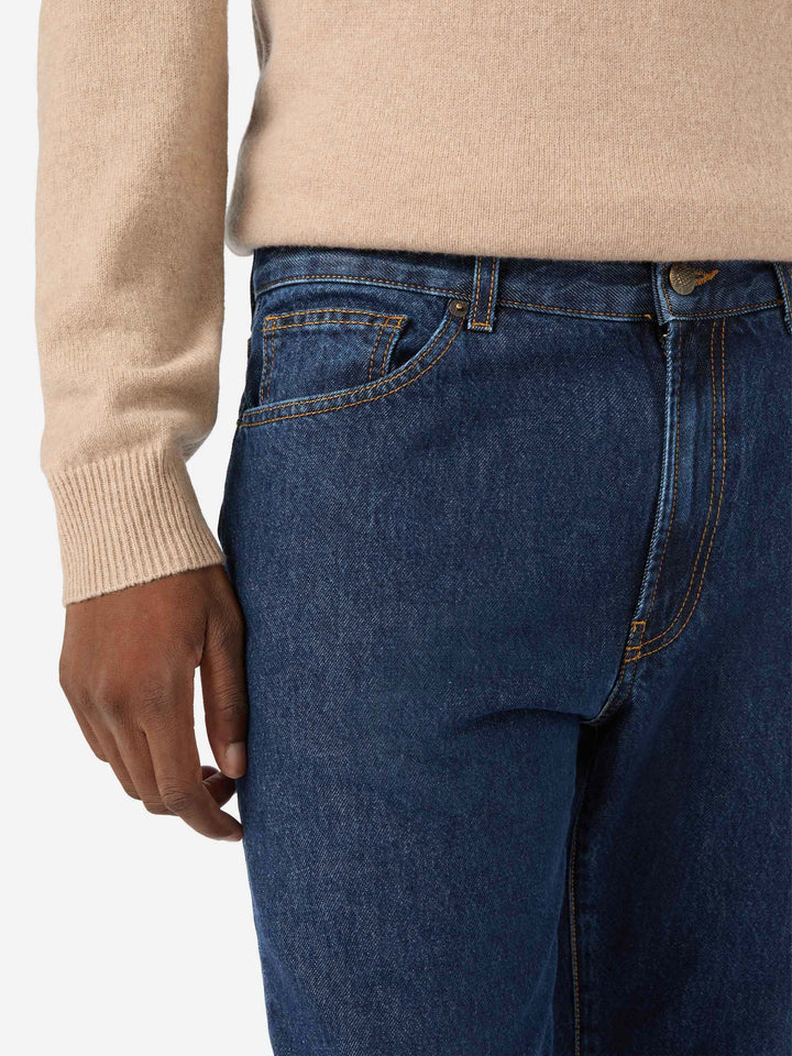 Vaqueros denim Riverdale Light blue con acabado stone wash 
