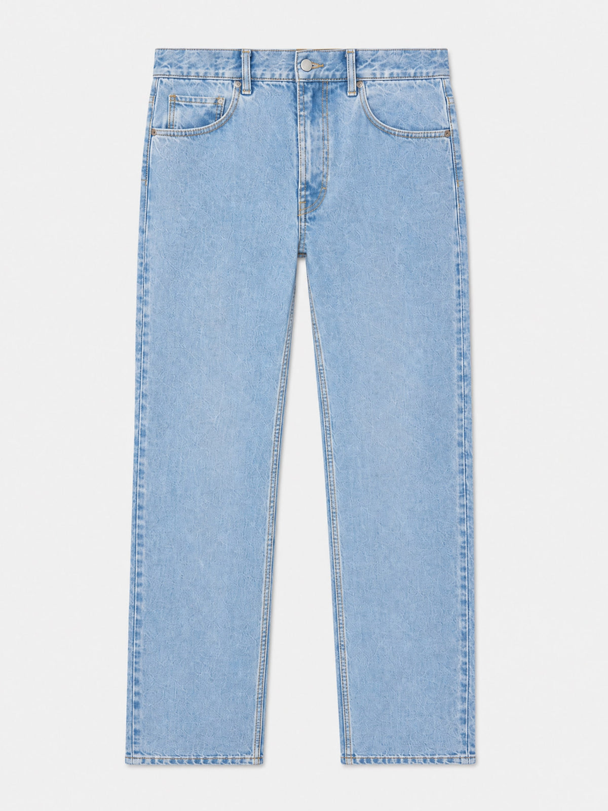 MC2 Saint Barth Light Blue Riverdale Denim Jeans With Raw Finish – product shot, front view