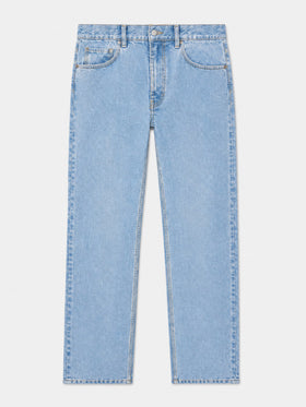 MC2 Saint Barth Light Blue Riverdale Denim Jeans With Raw Finish – product shot, front view