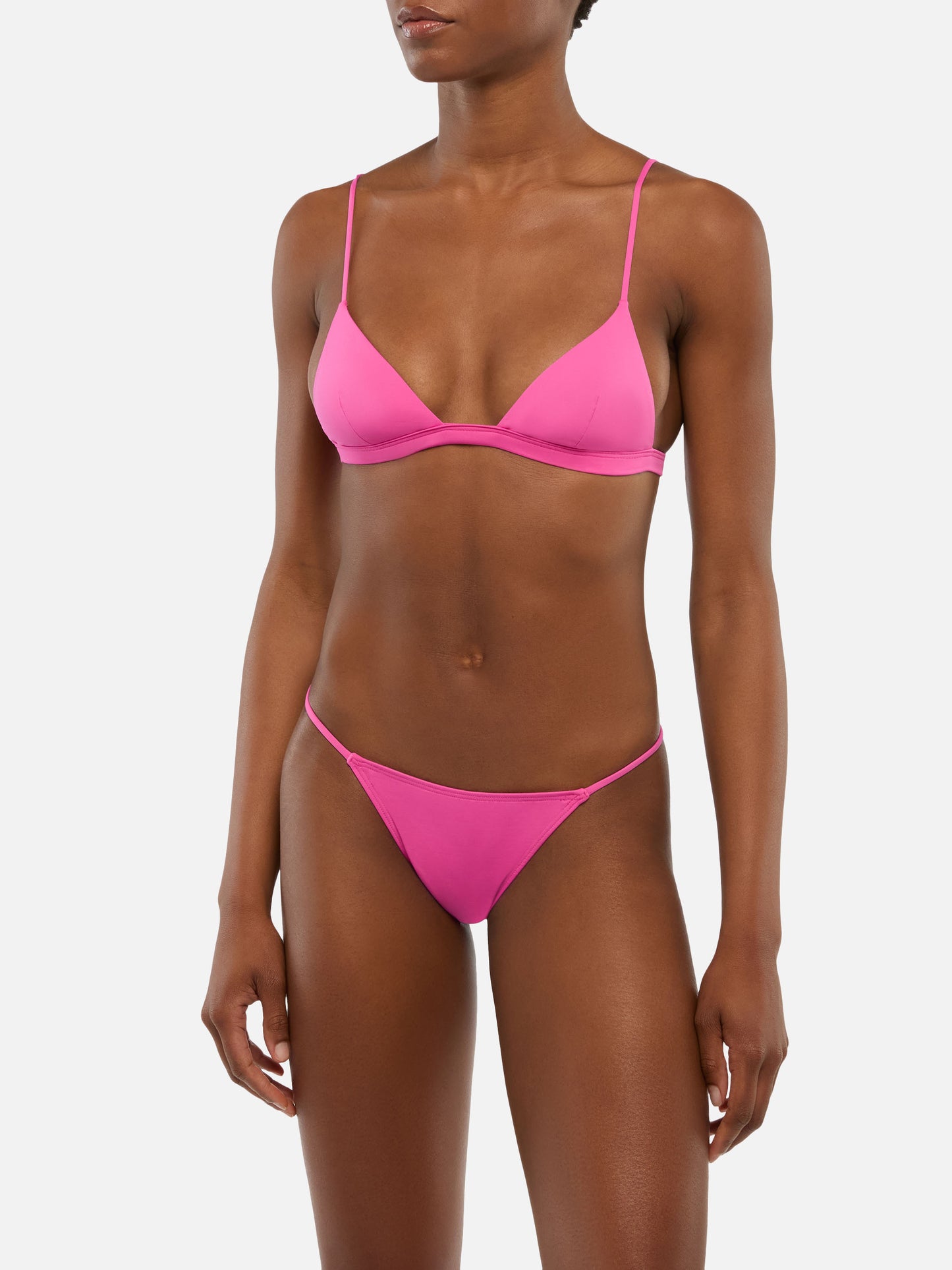 Rylie Jodene triangle bikini in fuchsia