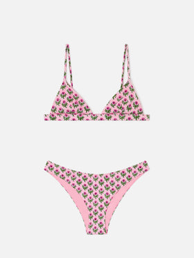 Rylie Lido floral triangle bikini