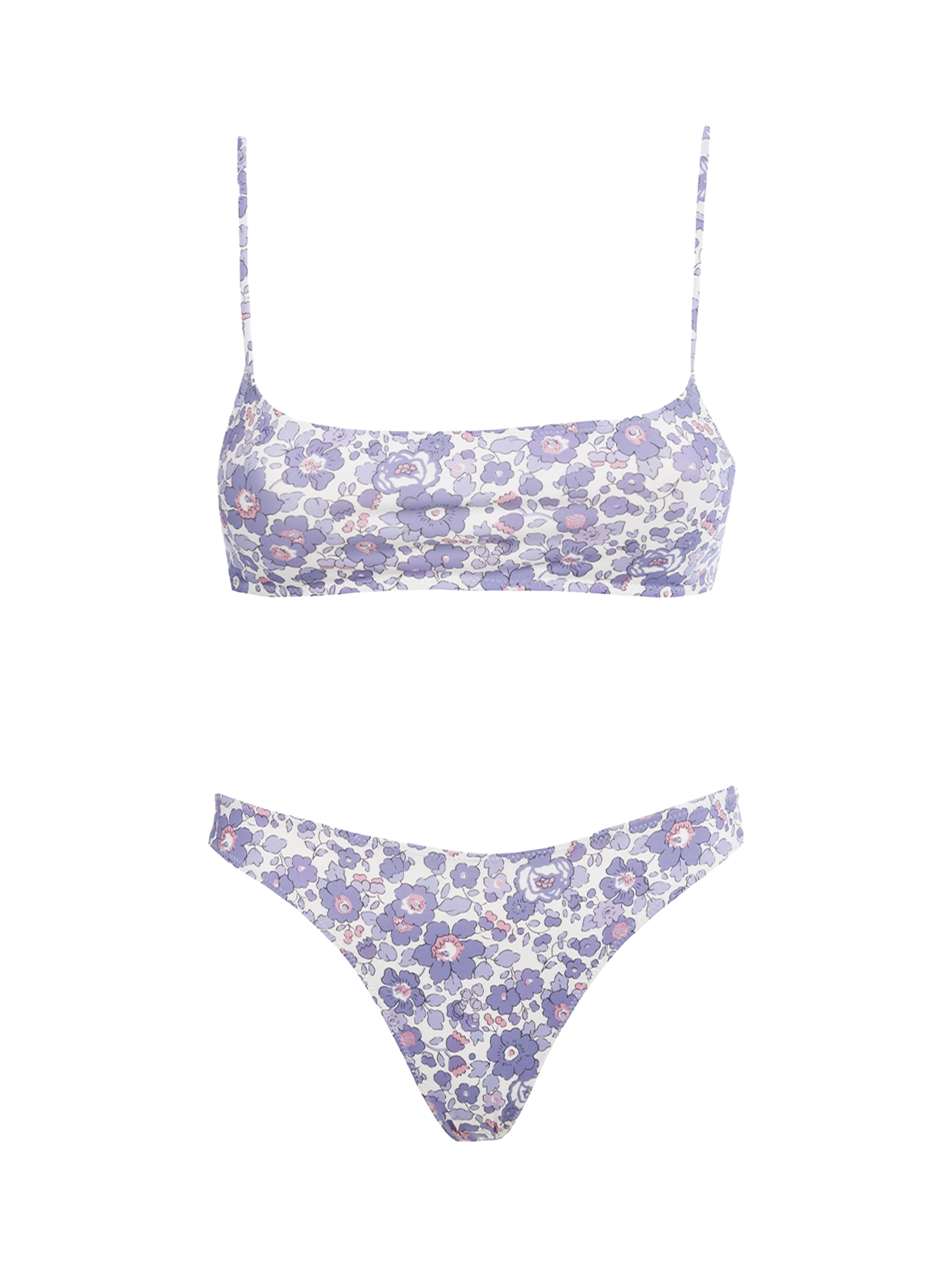 Woman Betsy bralette bikini Sadie Naomi | MADE WITH LIBERTY FABRIC - MC2 Saint Barth