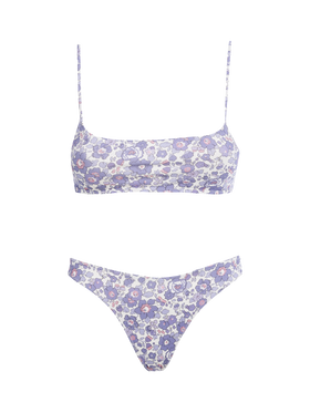 Woman Betsy bralette bikini Sadie Naomi | MADE WITH LIBERTY FABRIC - MC2 Saint Barth