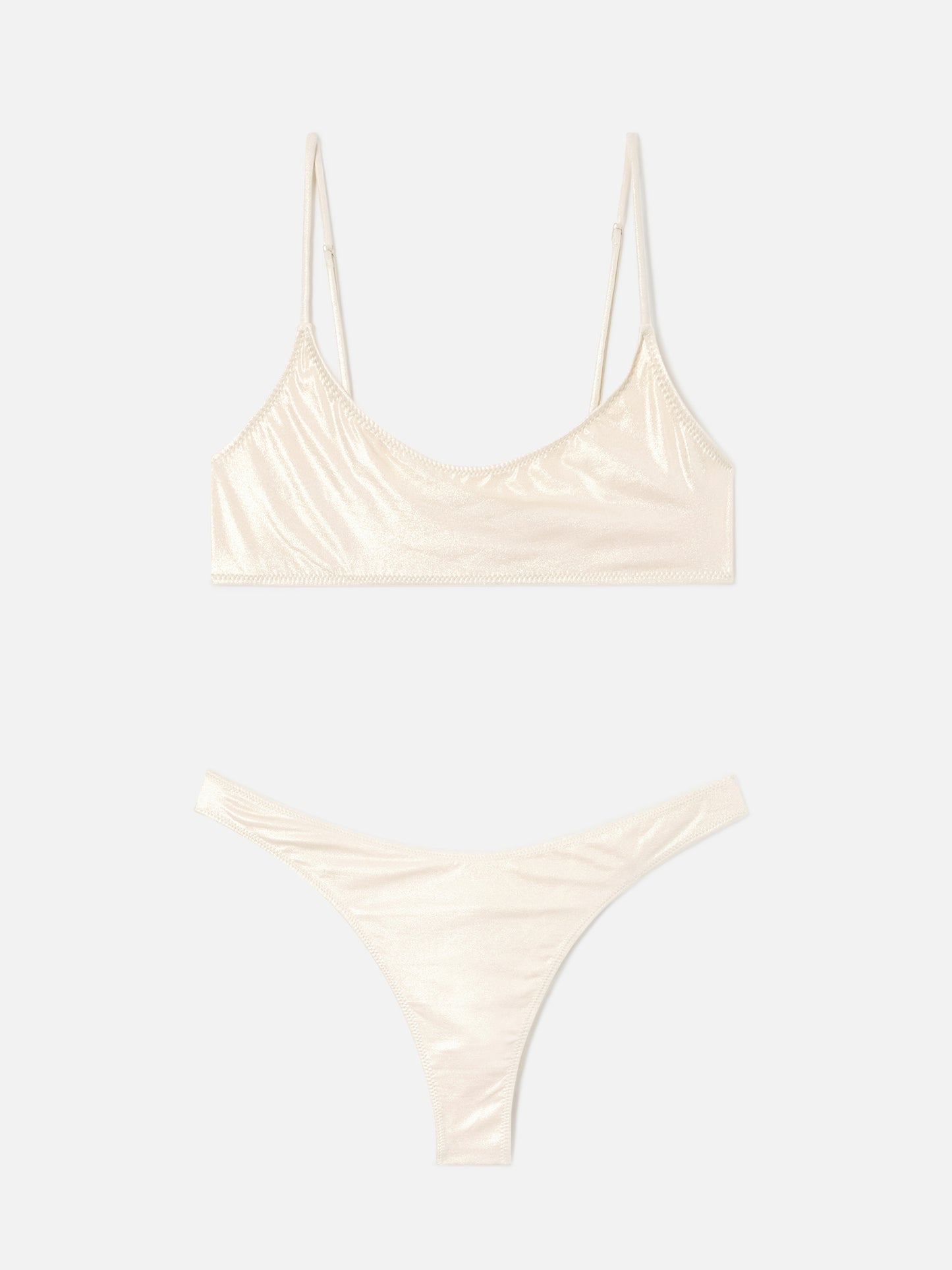 Bikini brassière Sadie Naomi en lamina or 