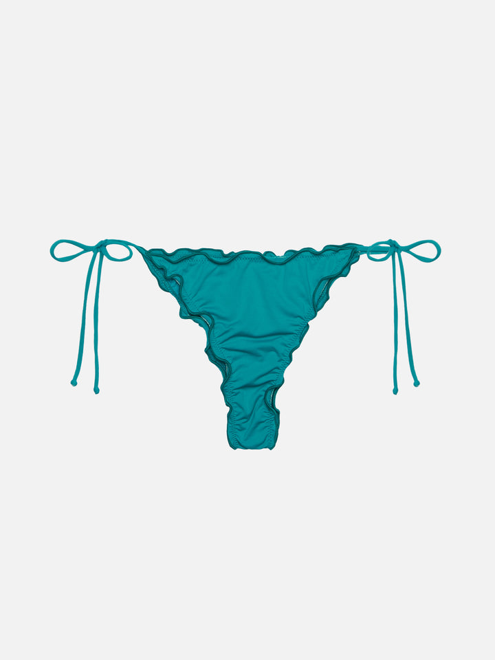 Sagittarius Miami classic triangle bikini in teal