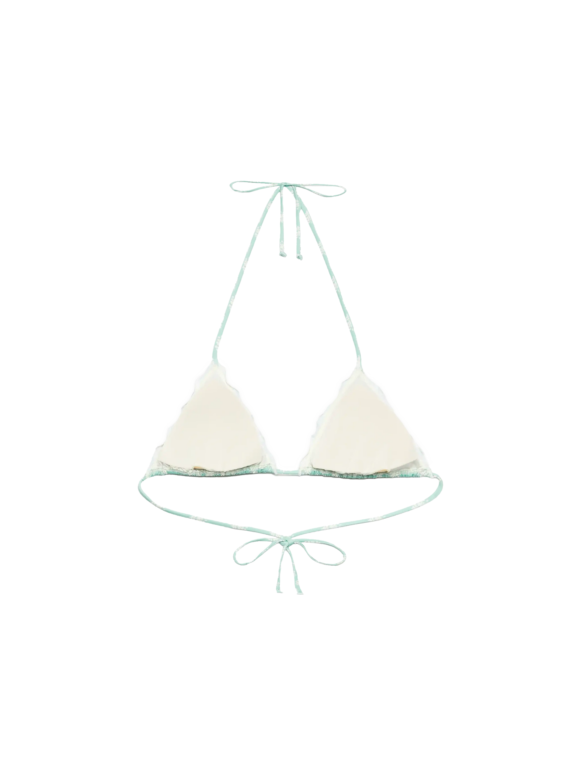 Sagittarius classic triangle top with floral print - MC2 Saint Barth