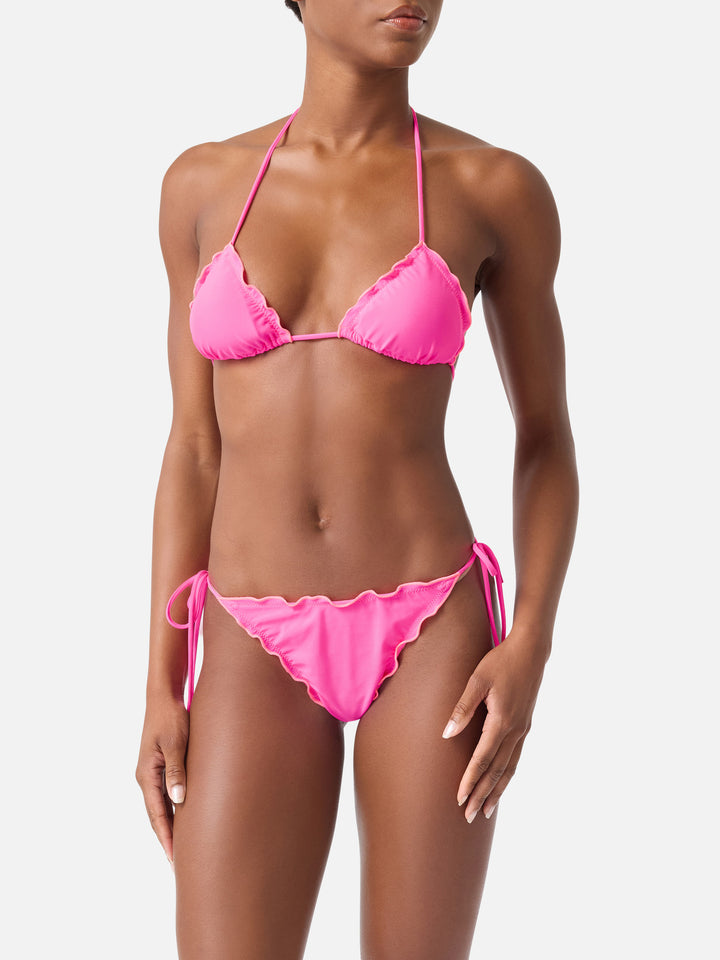Sagittarius Miami fluo gelber Triangel-Bikini 