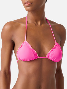 Sagittarius Miami fluo gelber Triangel-Bikini 