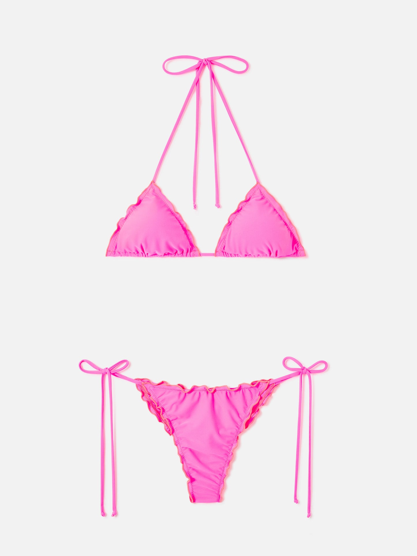 Sagittarius Miami fluo gelber Triangel-Bikini 