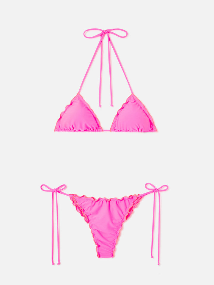 Sagittarius Miami fluo gelber Triangel-Bikini 