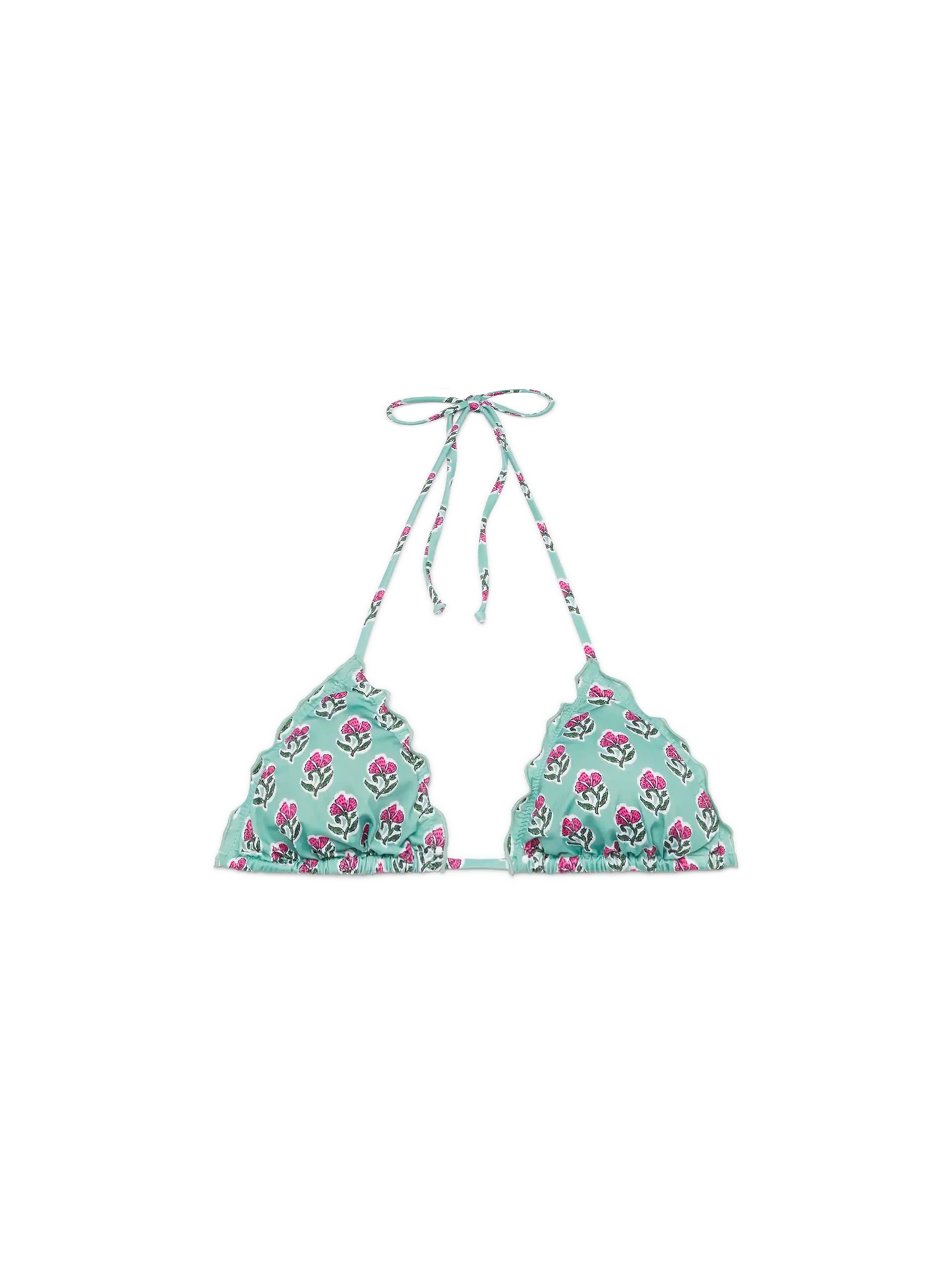 Sagittarius classic triangle top with floral print - MC2 Saint Barth