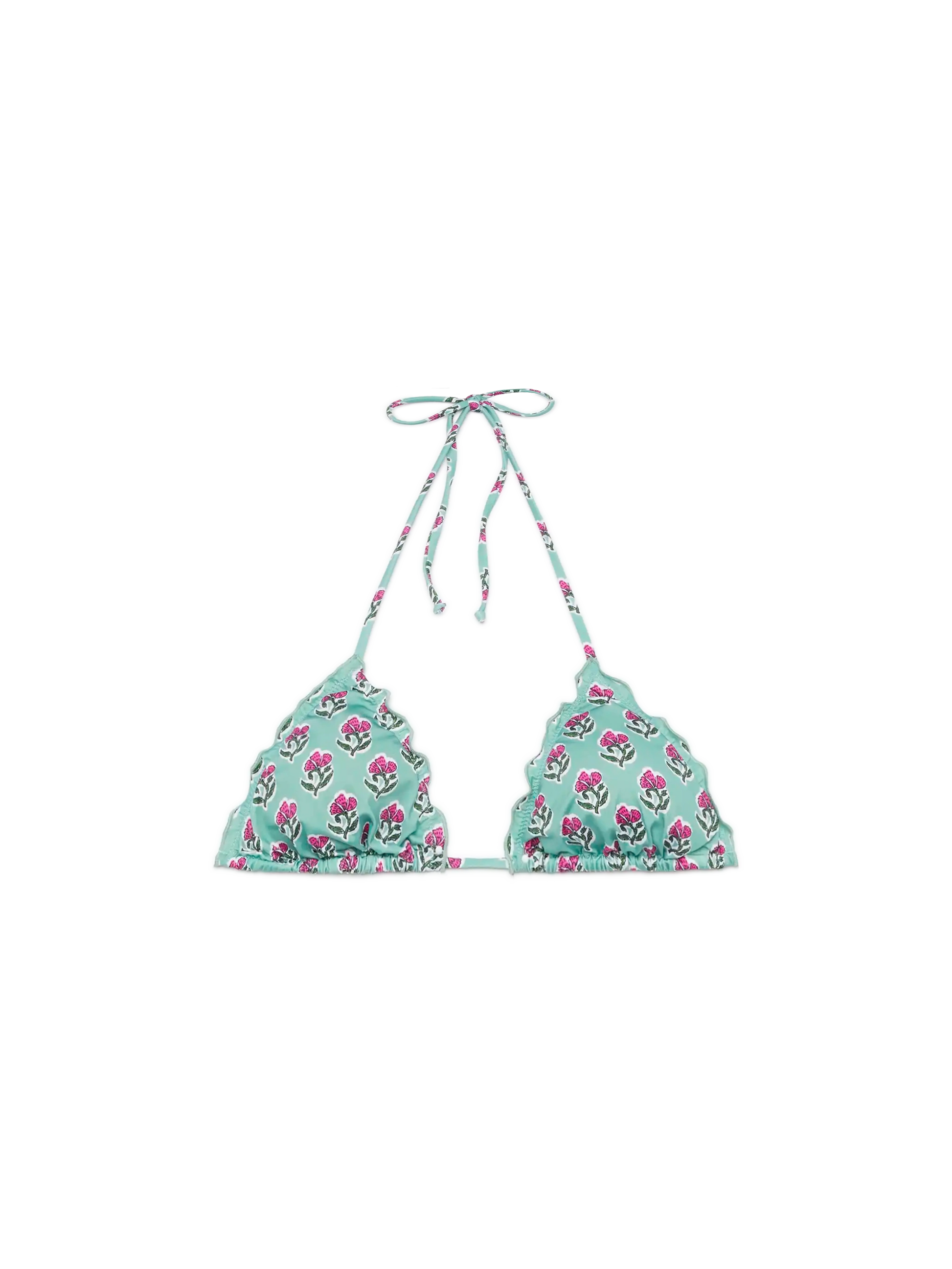 Sagittarius classic triangle top with floral print - MC2 Saint Barth