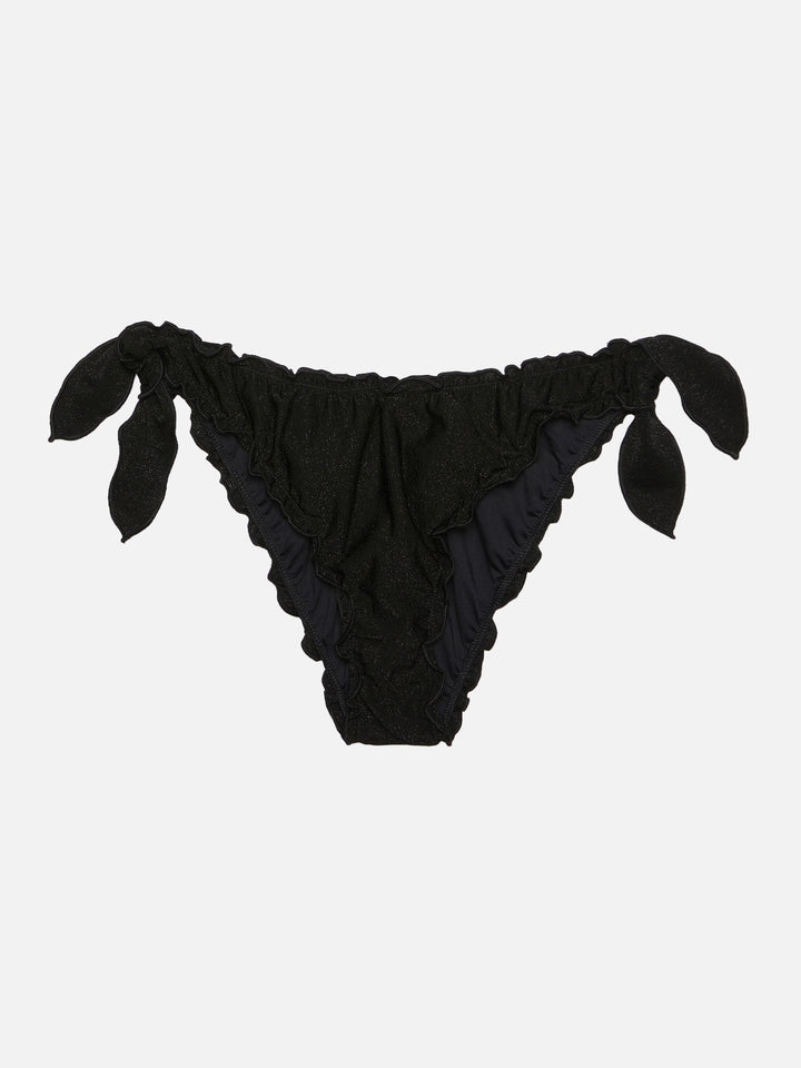 Moon black lurex classic swim briefs