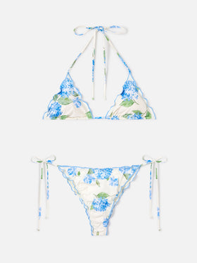 Klassischer Triangel-Bikini Sagittarius Miami mit Floral-Print 