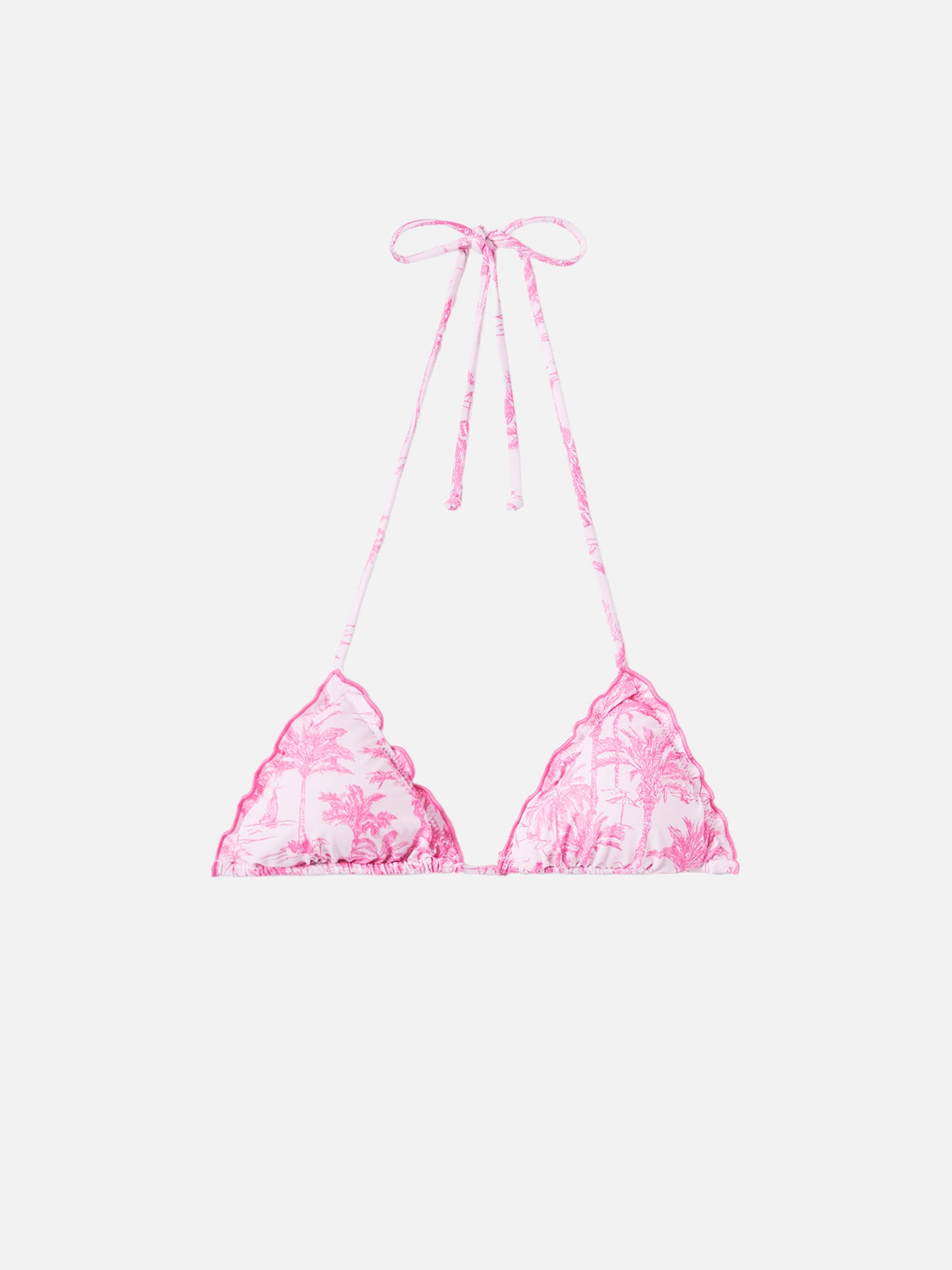 Sagittarius classic triangle top with toile de jouy print