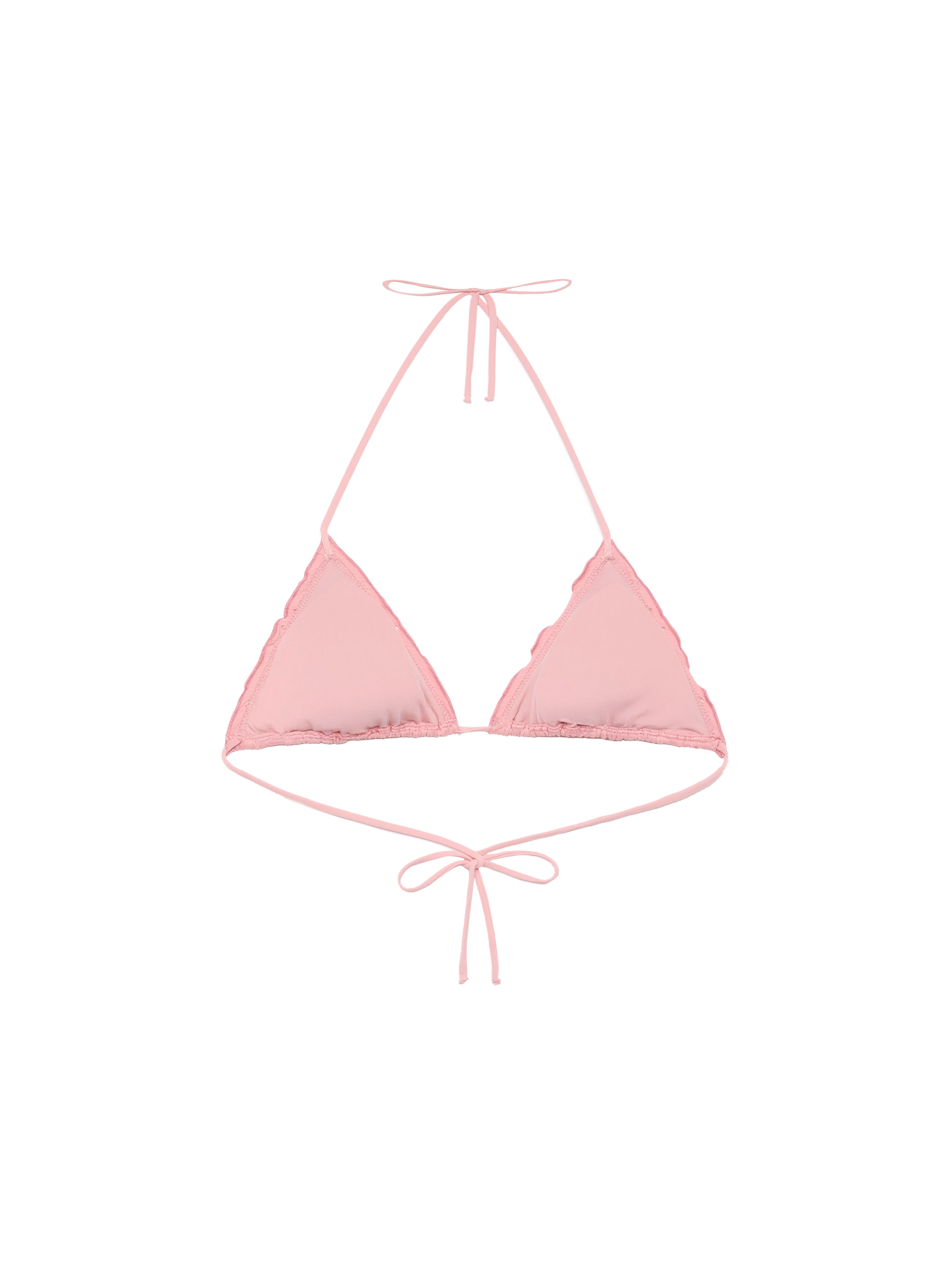 Sagittarius classic pink Sangallo lace triangle top - MC2 Saint Barth