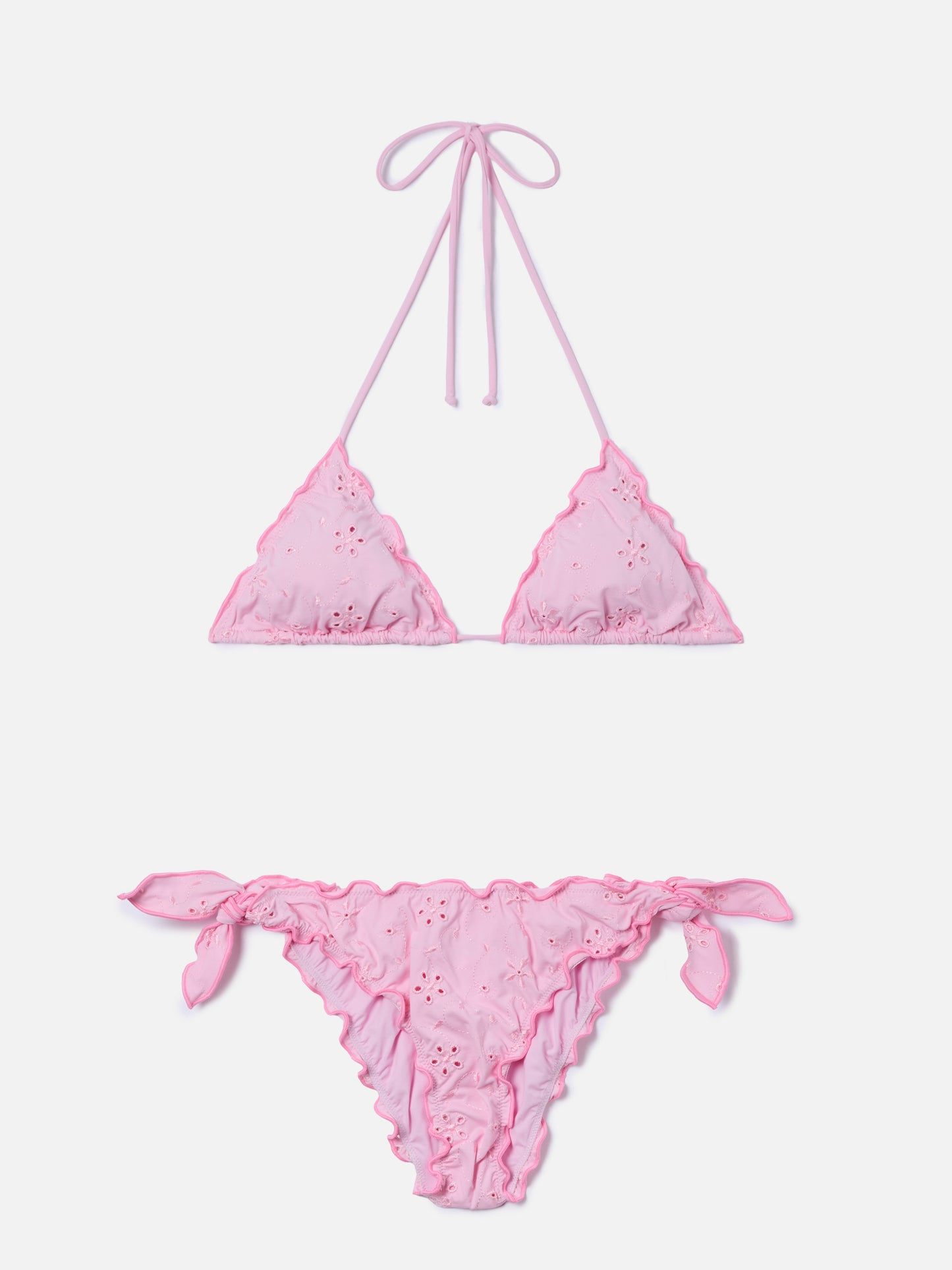 Triangle bikini Sarius triangle in pink sangallo