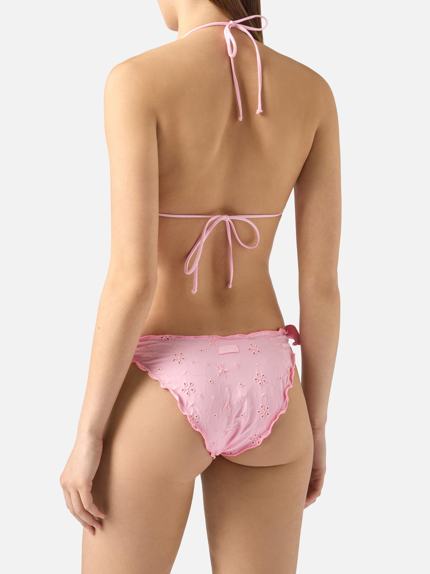 Triangle bikini Sarius triangle in pink sangallo