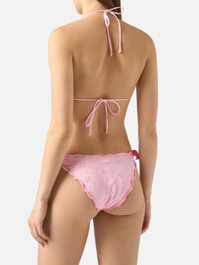 Triangle bikini Sarius triangle in pink sangallo