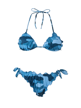 Bikini triangle Sarius en denim camouflage 