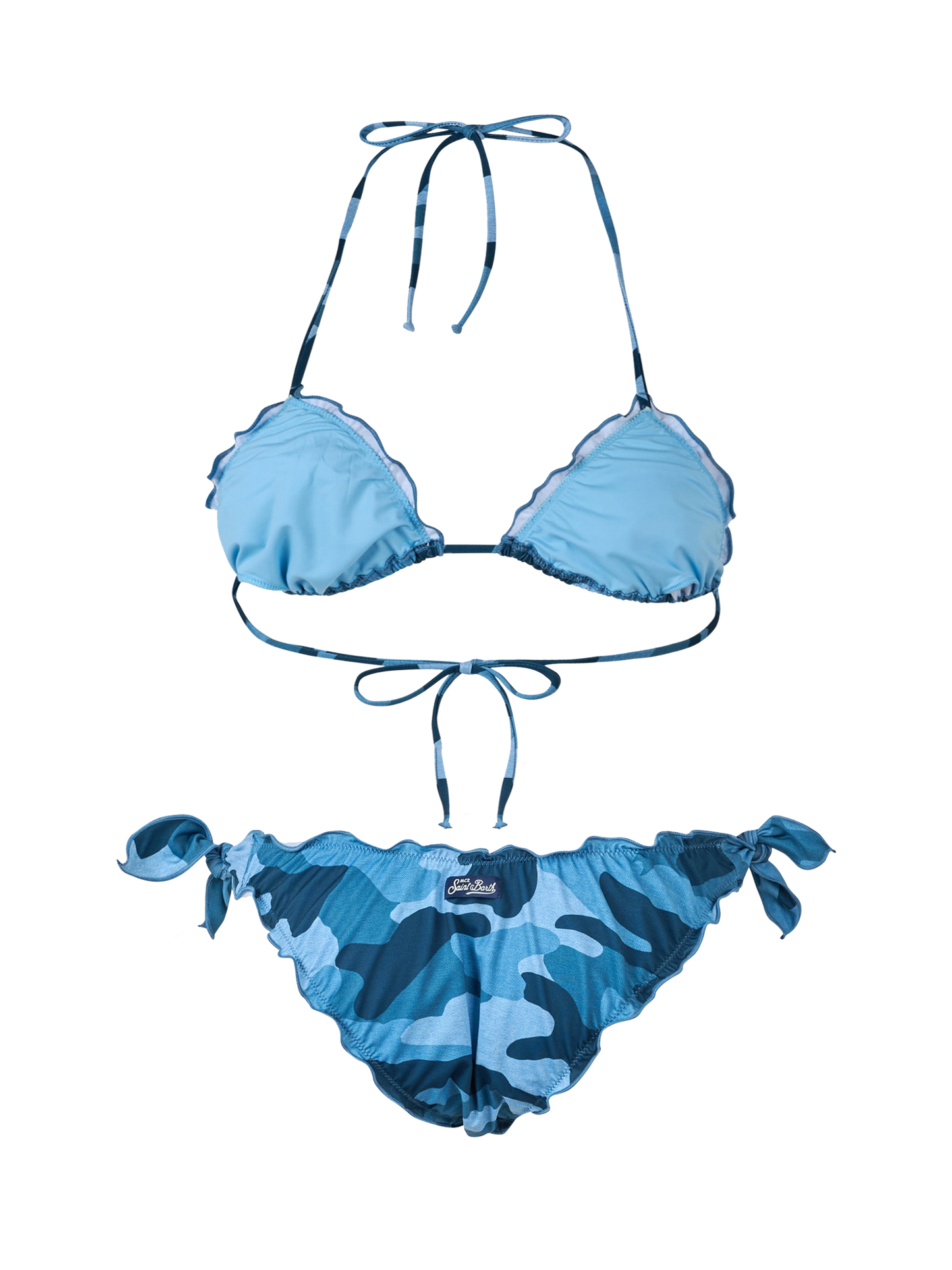 Bikini triangle Sarius en denim camouflage 