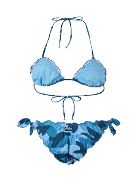 Bikini triangle Sarius en denim camouflage 