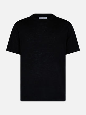 Man black cashmere blend t-shirt Scott - MC2 Saint Barth