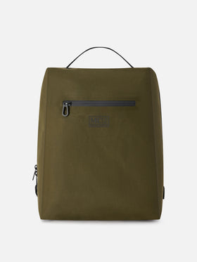 Mochila encerada sin costuras verde militar 
