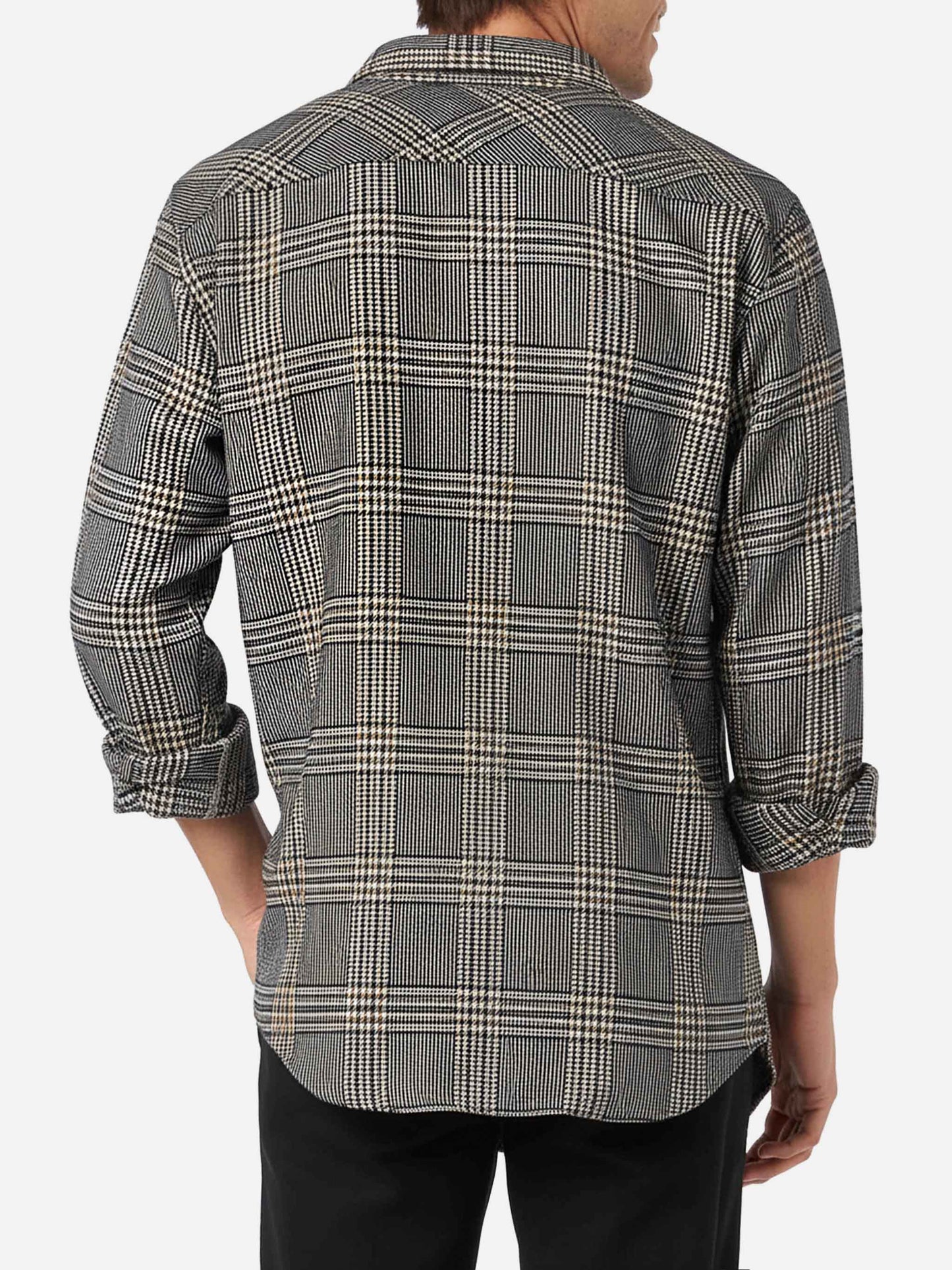 Camisa Seiser Prince of Wales en mezcla de lana 