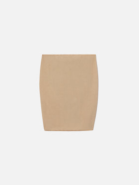 Sery Jr short pareo in gold lurex viscose knit