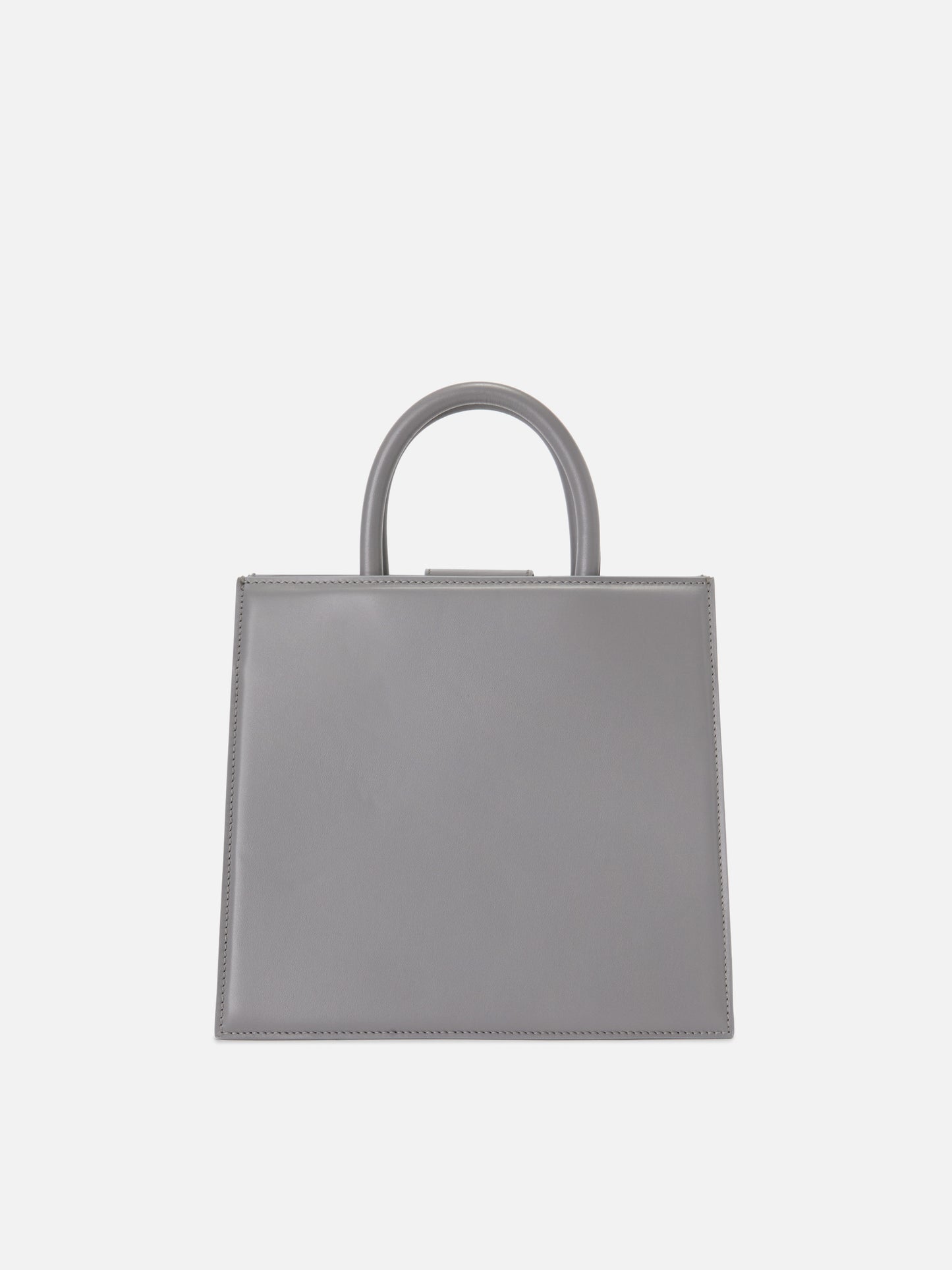 Shop Bag Midi grey leather bag